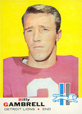 1969 Topps Billy Gambrell #101 Football Card