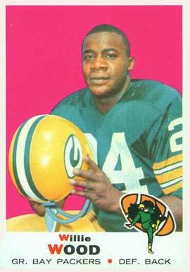 1969 Topps Willie Wood #168 Football Card
