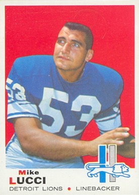1969 Topps Mike Lucci #167 Football Card