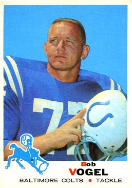 1969 Topps Bob Vogel #138 Football Card