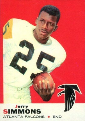 1969 Topps Jerry Simmons #24 Football Card