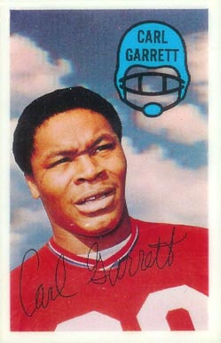 1970 Kellogg's Carl Garrett #27 Football Card