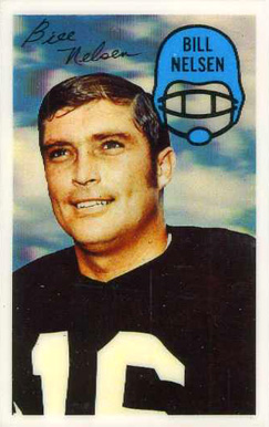 1970 Kellogg's Bill Nelsen #4 Football Card