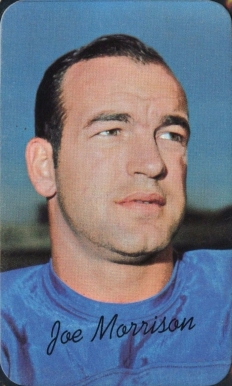 1970 Topps Super Joe Morrison #27 Football Card