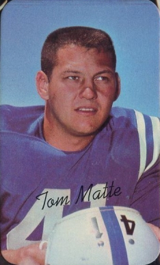 1970 Topps Super Tom Matte #21 Football Card