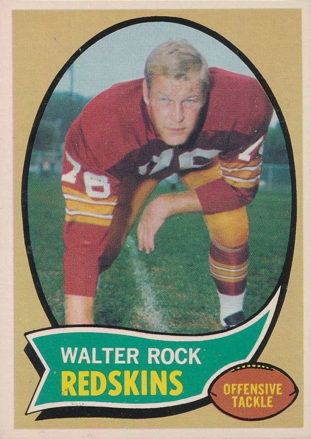 1970 Topps Walter Rock #218 Football Card