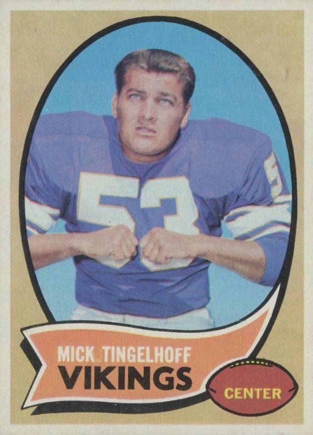 1970 Topps Mick Tingelhoff #158 Football Card