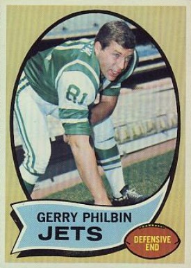 1970 Topps Gerry Philbin #226 Football Card
