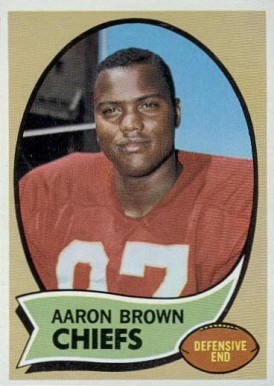 1970 Topps Aaron Brown #202 Football Card