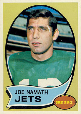 1970 Topps Joe Namath #150 Football Card