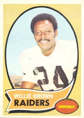1970 Topps Willie Brown #144 Football Card