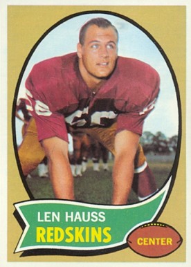 1970 Topps Len Hauss #124 Football Card