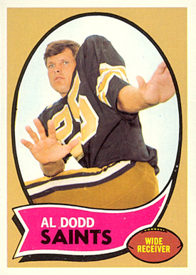 1970 Topps Al Dodd #123 Football Card