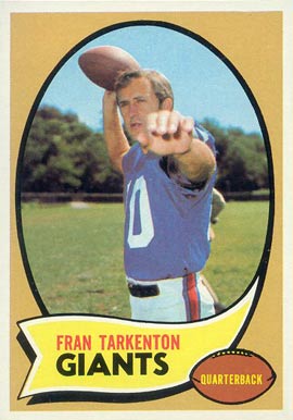 1970 Topps Fran Tarkenton #80 Football Card