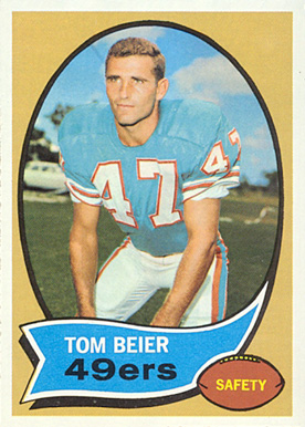 1970 Topps Tom Beier #64 Football Card