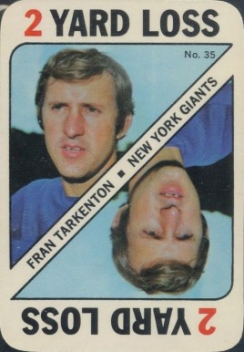 1971 Topps Game Cards Fran Tarkenton #35 Football Card