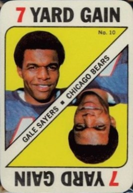 1971 Topps Game Cards Gale Sayers #10 Football Card