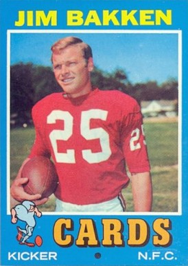 1971 Topps Jim Bakken #214 Football Card