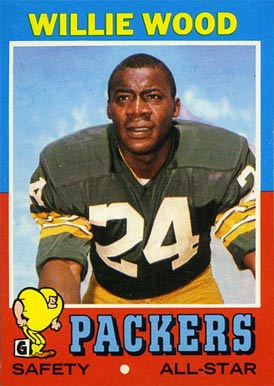 1971 Topps Willie Wood #55 Football Card