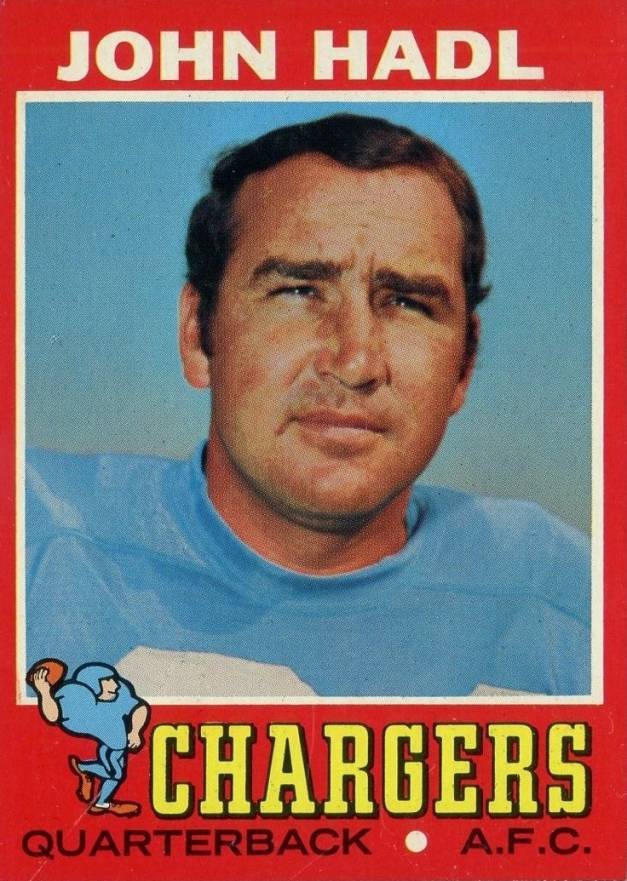 1971 Topps John Hadl #255 Football Card