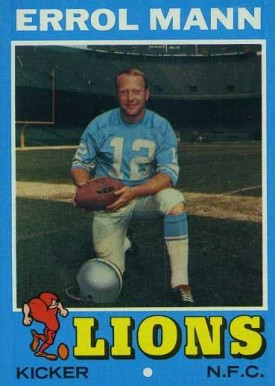 1971 Topps Errol Mann #247 Football Card