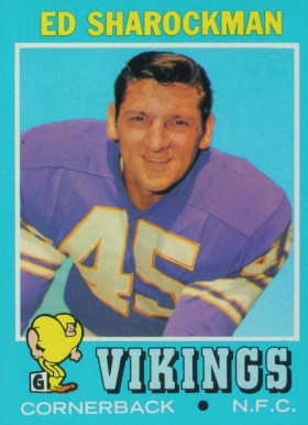 1971 Topps Ed Sharockman #253 Football Card
