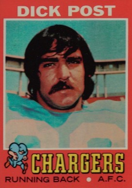 1971 Topps Dick Post #229 Football Card