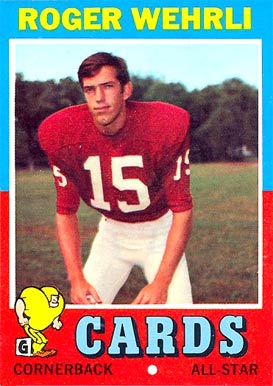 1971 Topps Roger Wehrli #188 Football Card