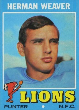 1971 Topps Herman Weaver #183 Football Card