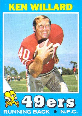 1971 Topps Ken Willard #129 Football Card