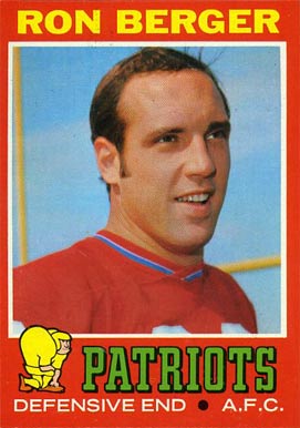 1971 Topps Ron Berger #107 Football Card