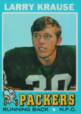 1971 Topps Larry Krause #12 Football Card
