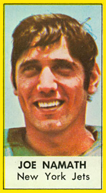 1971 Dell Joe Namath #34 Football Card