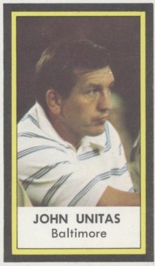 1971 Dell Johnny Unitas #45 Football Card