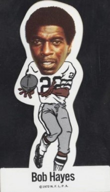 1972 NFLPA Vinyl Stickers Bob Hayes # Football Card