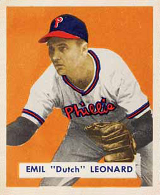 1949 Bowman Dutch Leonard #115 Baseball Card