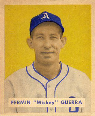 1949 Bowman Mickey Guerra #155 Baseball Card
