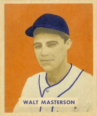 1949 Bowman Walt Masterson #157 Baseball Card