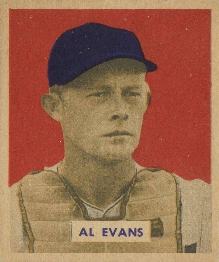 1949 Bowman Al Evans #132p Baseball Card