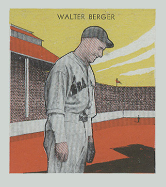 1933 Tattoo Orbit Walter Berger # Baseball Card