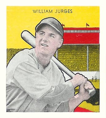 1933 Tattoo Orbit William Jurges # Baseball Card