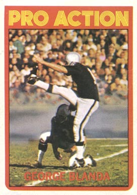 1972 Topps George Blanda #348 Football Card
