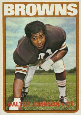 1972 Topps Walter Johnson #292 Football Card