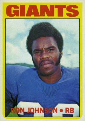 1972 Topps Ron Johnson #207 Football Card