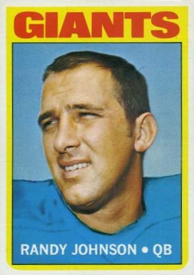 1972 Topps Randy Johnson #325 Football Card