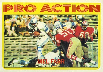 1972 Topps Mel Farr #250 Football Card