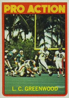 1972 Topps L.C. Greenwood #257 Football Card