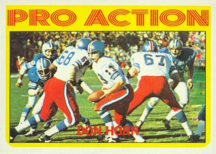 1972 Topps Don Horn #256 Football Card
