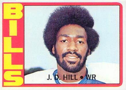 1972 Topps J.D. Hill #188 Football Card