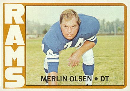 1972 Topps Merlin Olsen #181 Football Card